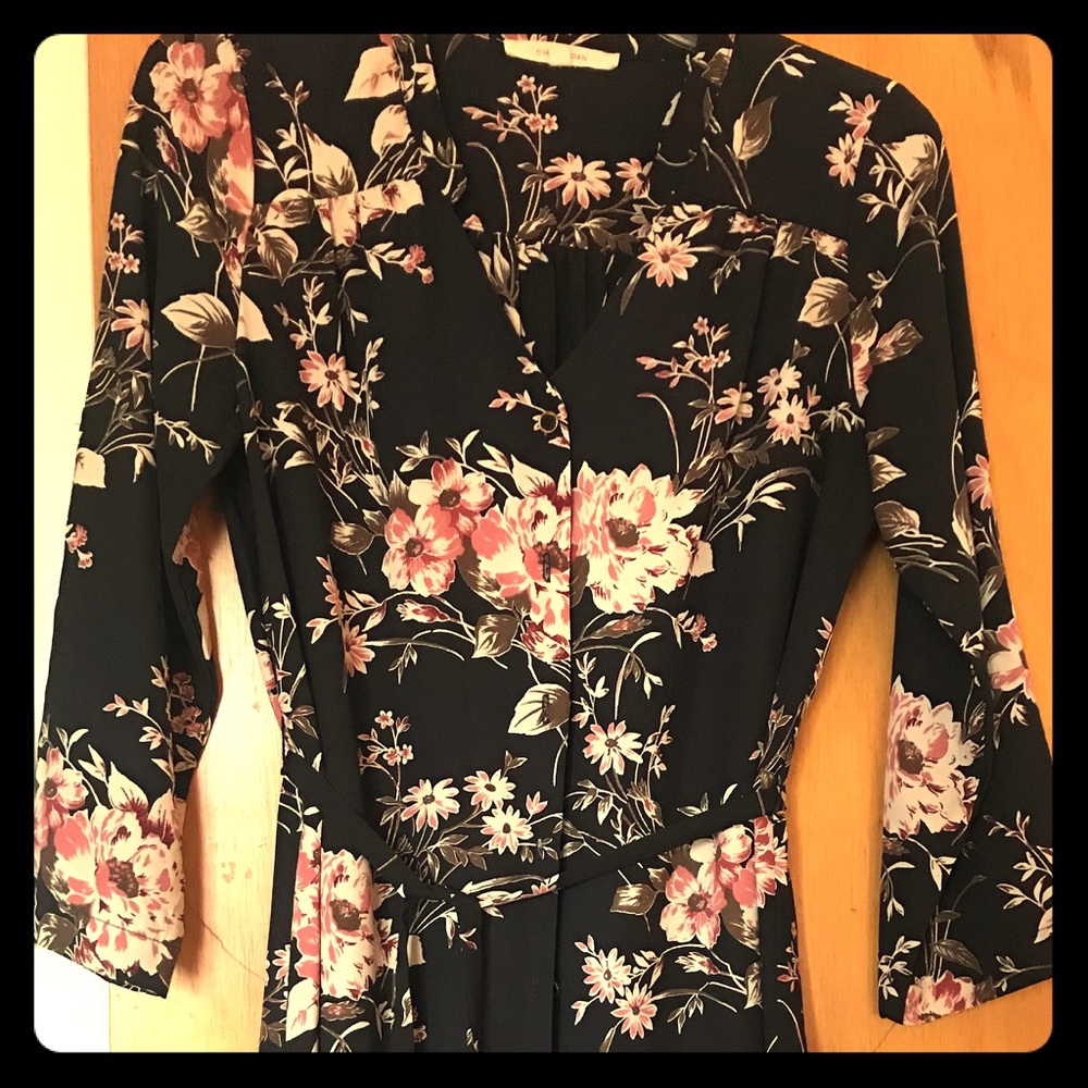 Hawthorn waist-tie dress